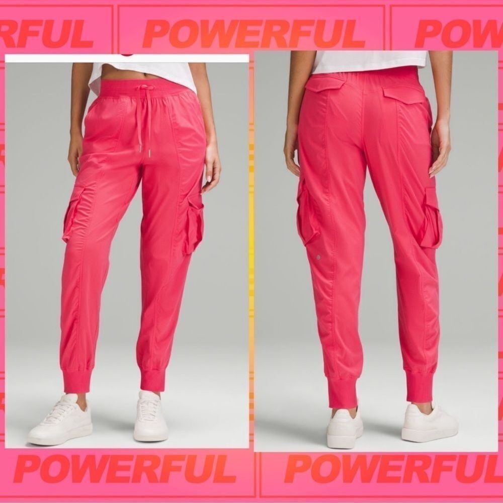 Lululemon Dance Studio‎ Mid-Rise Cargo Jogger Glaze pink large NWT